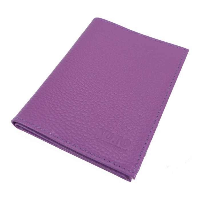 Обложка для автодокументов, отдел для паспорта, цвет сиреневый