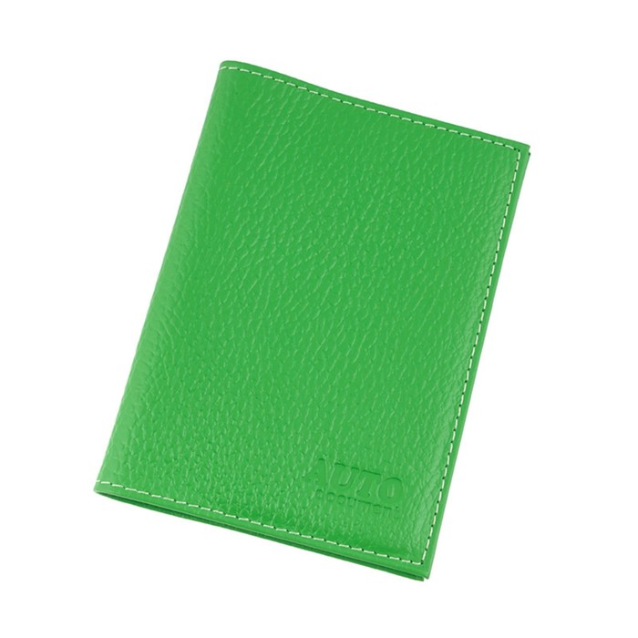Обложка для автодокументов, отдел для паспорта, цвет зелёный