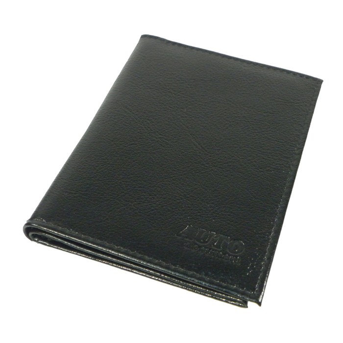 Обложка для автодокументов, отдел для паспорта, цвет чёрный