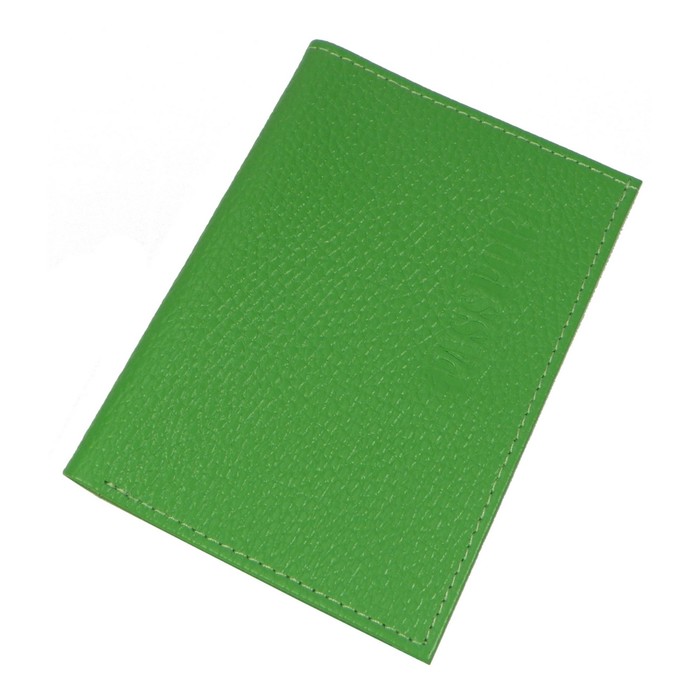 Обложка для паспорта, отдел для купюр, цвет зелёный