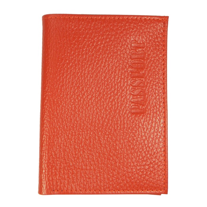 Обложка для паспорта, отдел для купюр, цвет красный