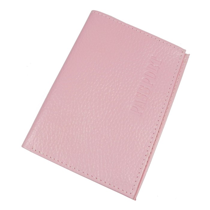 Обложка для паспорта, отдел для купюр, цвет розовый