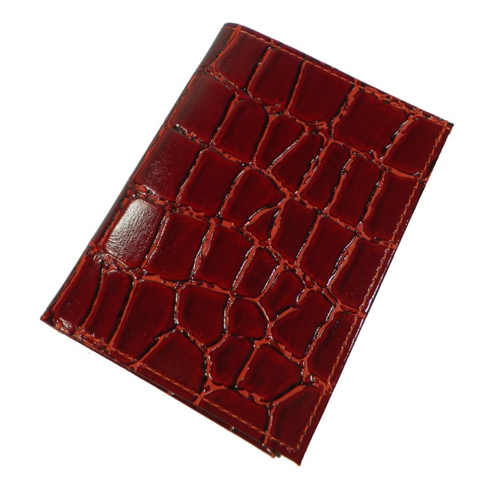 Обложка для паспорта, отдел для купюр, цвет красный