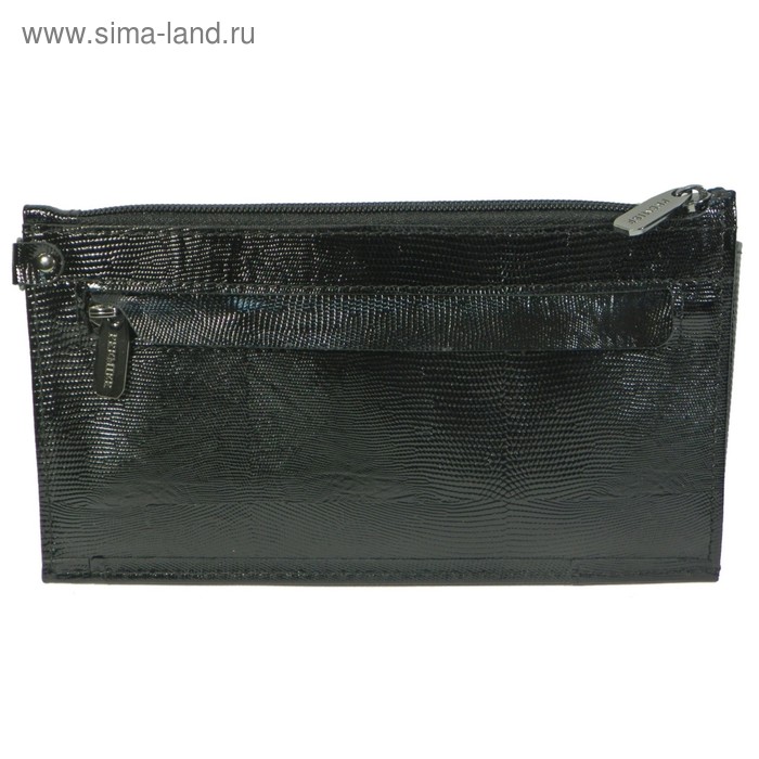 Клатч мужской H-35/02-100, 21,5*5*12,5,2 отд для купюр, для монет, для карт, ручка, черный