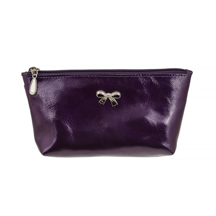 Косметичка на молнии, 1 отдел, цвет фиолетовый