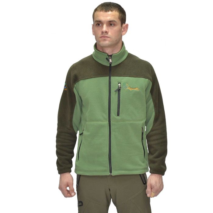 Джемпер Aquatic КФ-03 (флис, темно-зеленый / оливковый, размер M)