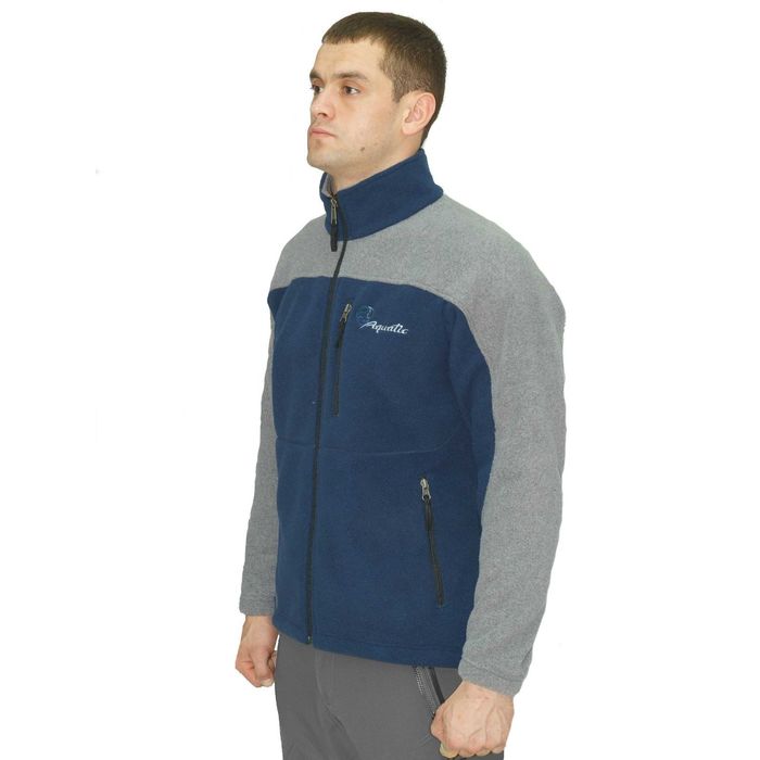 Джемпер Aquatic КФ-03 (флис, темно-синий / серый, размер S)