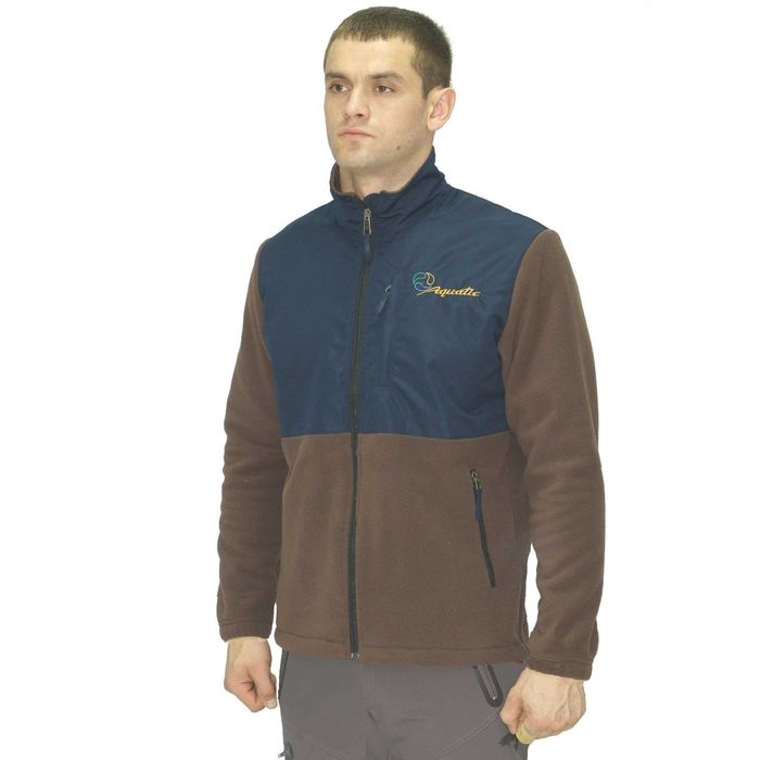 Джемпер Aquatic КФ-04 (флис, коричневый / темно-синий, размер L)