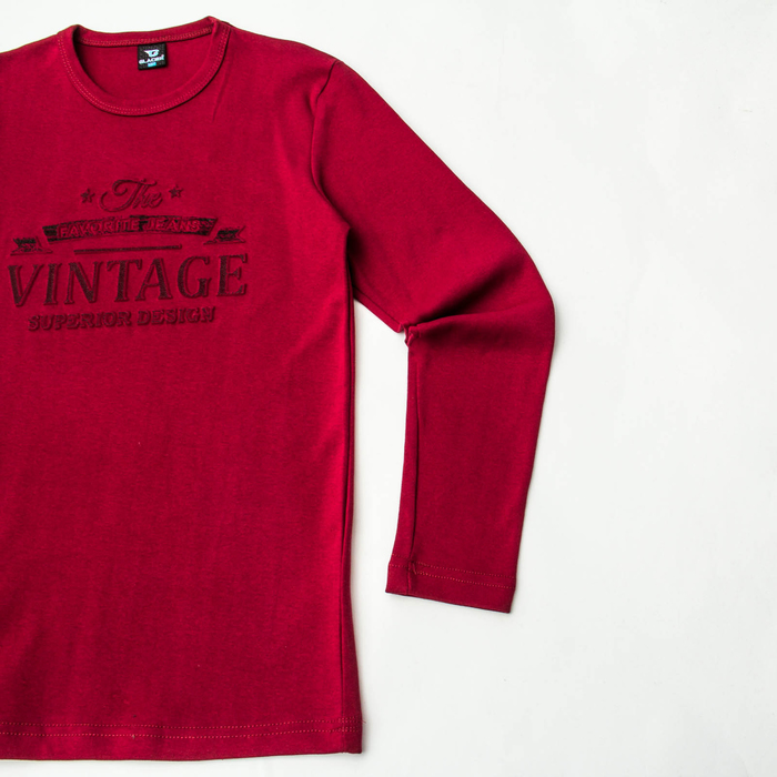 Джемпер мужской 0792 цвет бордовый р-р 44-46 (M)