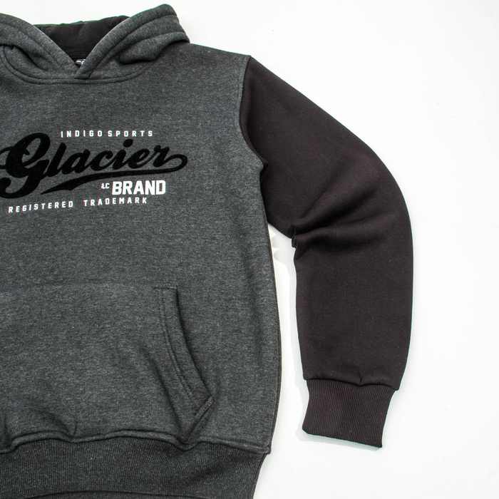 Джемпер-толстовка мужской с капюшоном 982 цвет антрацит меланж, р-р 52-54 (2XL) 280099