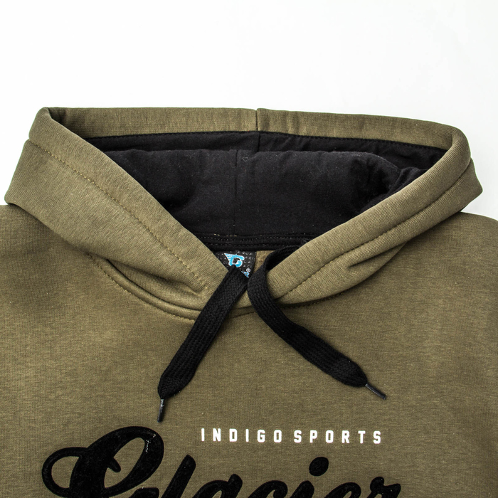 Джемпер-толстовка мужской с капюшоном 982 цвет хаки, р-р 44-46 (M)