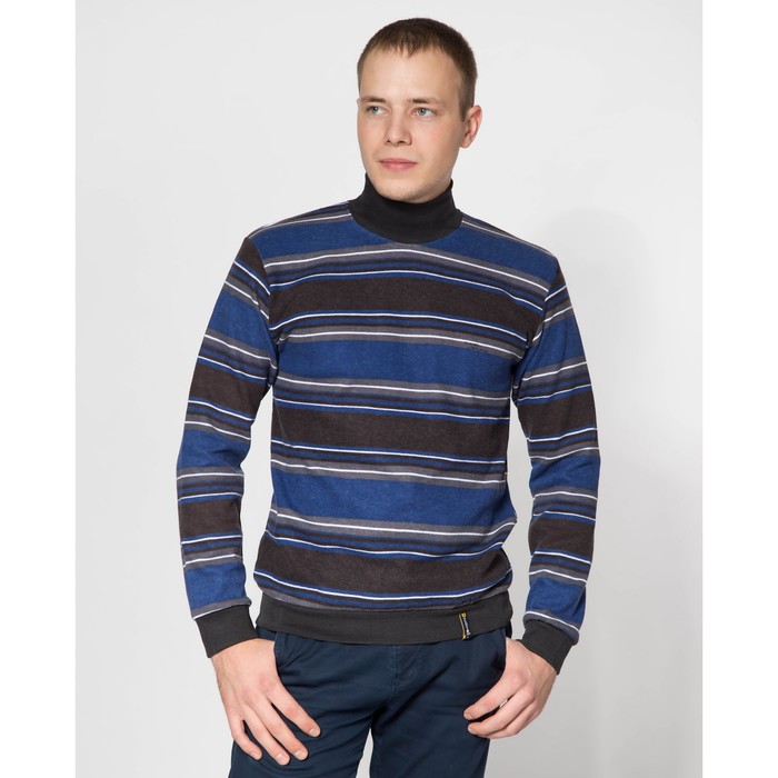 Джемпер мужской 1341 цвет джинс, р-р 52-54 (2XL)