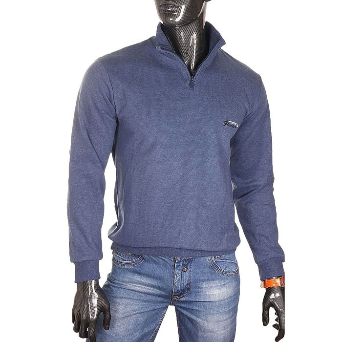 Джемпер мужской 1434 цвет джинс, р-р 54-56 (3XL)