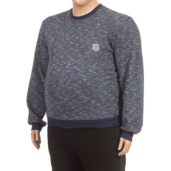 Джемпер мужской 1440 цвет тёмно-синий, р-р 56-58 (4XL)