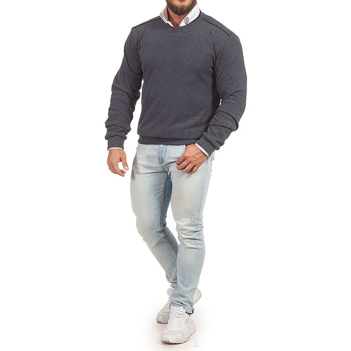 Джемпер мужской 1442 цвет антрацит, р-р 54-56 (3XL)