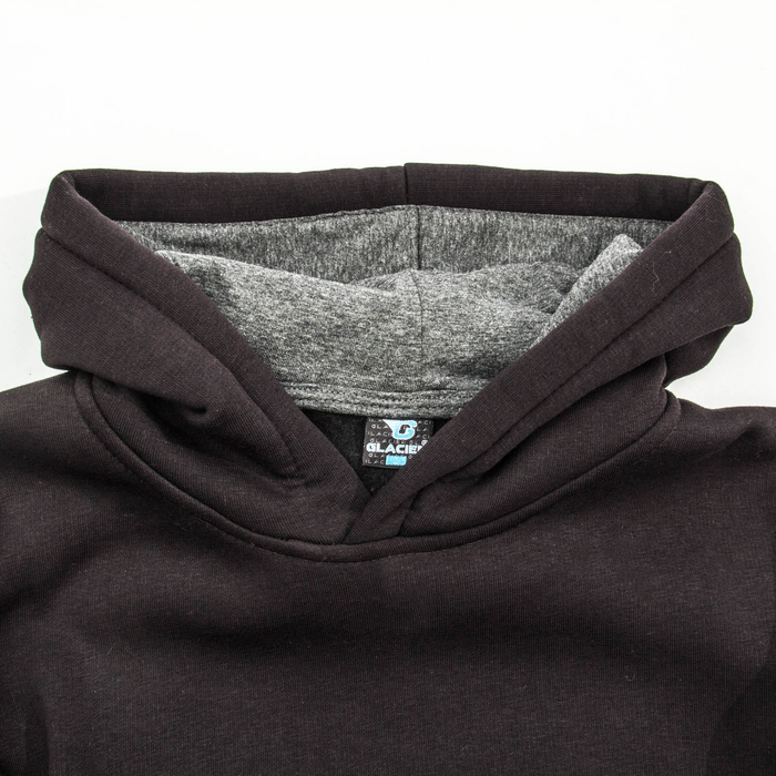 Джемпер-толстовка мужской с капюшоном 1908 цвет чёрный, р-р 52-54 (2XL)