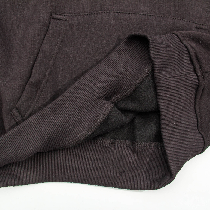 Джемпер-толстовка мужской с капюшоном 1908 цвет чёрный, р-р 52-54 (2XL)