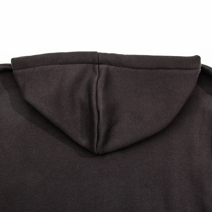 Джемпер-толстовка мужской с капюшоном 1908 цвет чёрный, р-р 52-54 (2XL)