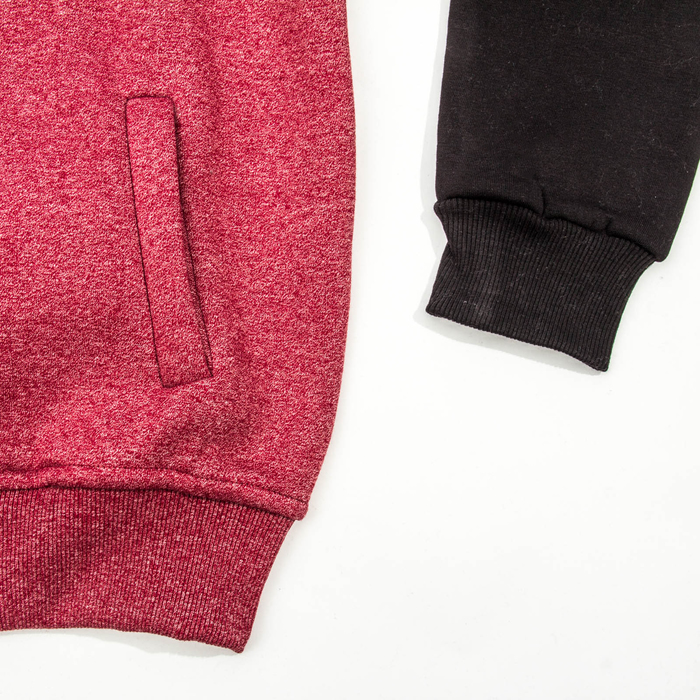 Джемпер-толстовка мужской на молнии 1910 цвет бордовый р-р 54-56 (3XL)