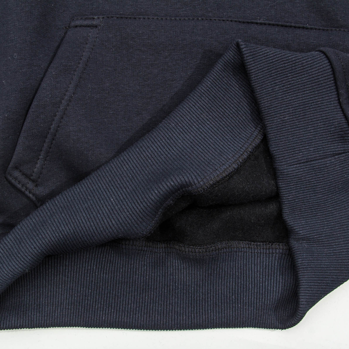 Джемпер-толстовка мужской с капюшоном 1912 цвет тёмно-синий, р-р 48-50 (L)