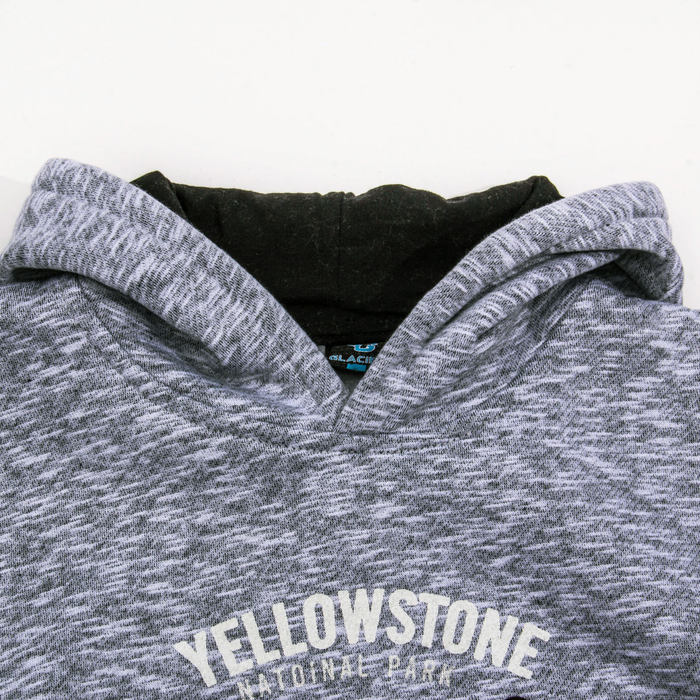 Джемпер-толстовка мужской с капюшоном 1913 цвет серый меланж, р-р 54-56 (3XL)