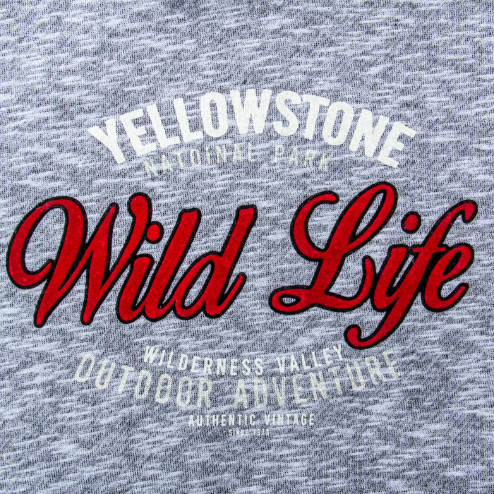 Джемпер-толстовка мужской с капюшоном 1913 цвет серый меланж, р-р 54-56 (3XL)