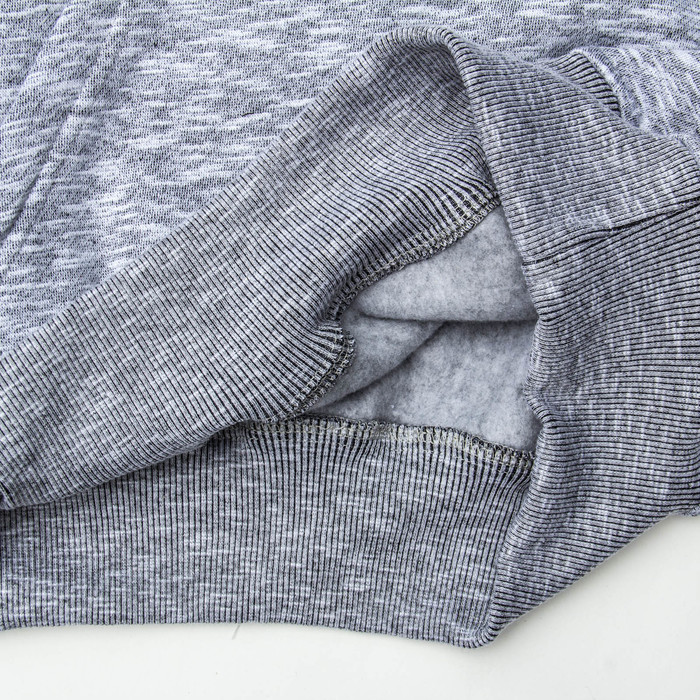 Джемпер-толстовка мужской с капюшоном 1913 цвет серый меланж, р-р 54-56 (3XL)