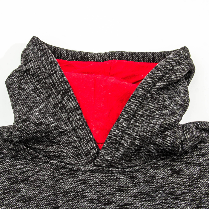 Джемпер-толстовка мужской с капюшоном 1913 цвет чёрный, р-р 52-54 (2XL)