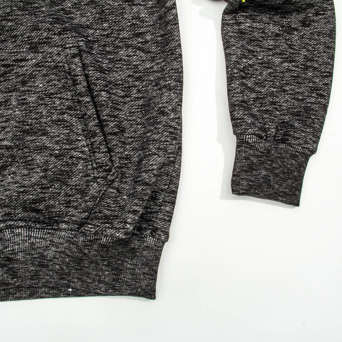 Джемпер-толстовка мужской с капюшоном 1913 цвет чёрный, р-р 52-54 (2XL)