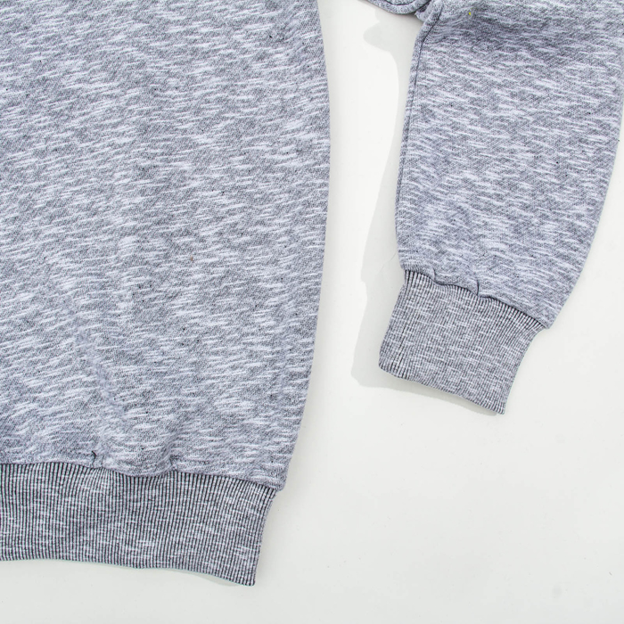 Джемпер-толстовка мужская 1914 цвет серый меланж, р-р 50-52 (XL)