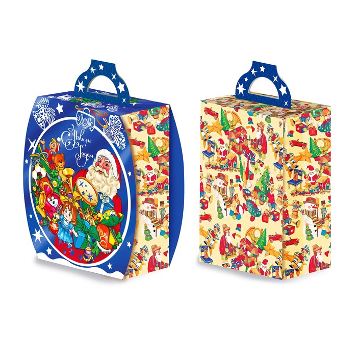 Подарочная коробка 2в1 "Созвездие Деда Мороза", сборная, 20 х 8 х 19 см