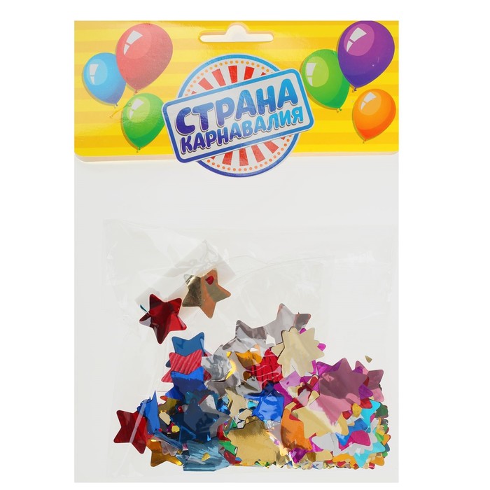 Шар полимерный 24" "Сфера" + конфетти, звёздочки