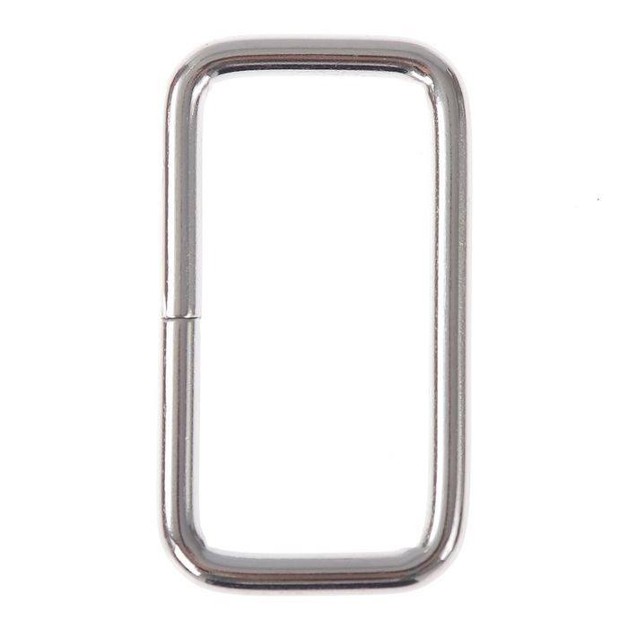 Основа для брелока соединительный элемент прямоугольник серебро 2х3,7 см