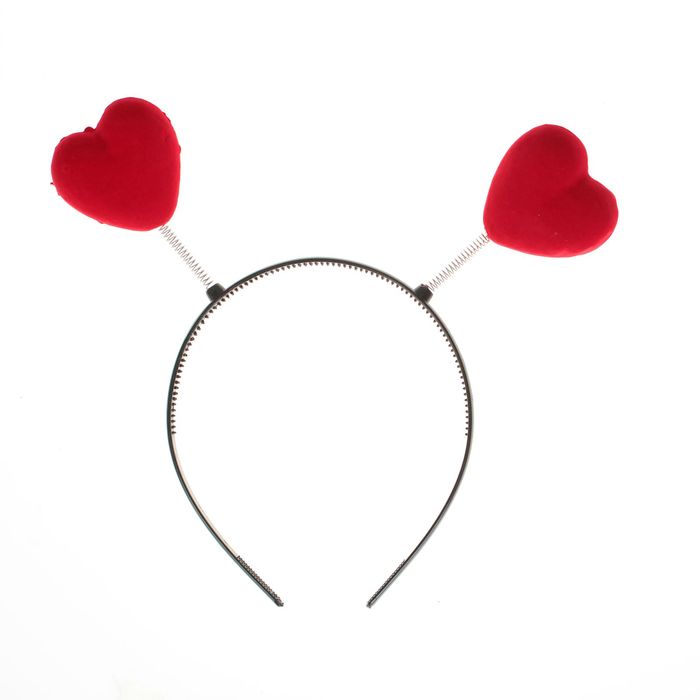 Карнавальный ободок "Сердечки"