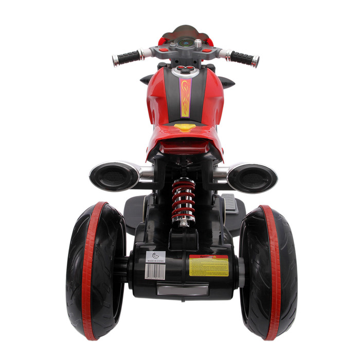 Электромобиль "Спорт Байк", световые и звуковые эффекты, цвет красный