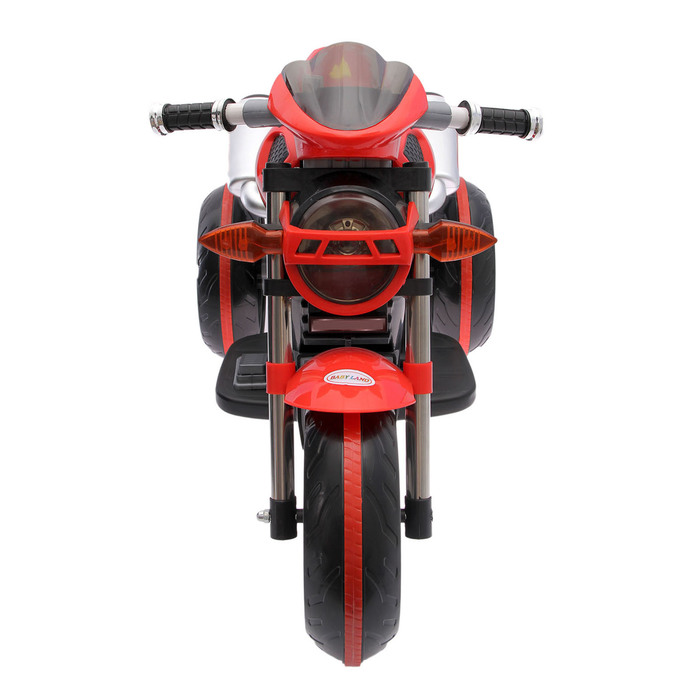 Электромобиль "Спорт Байк", световые и звуковые эффекты, цвет красный