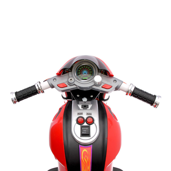 Электромобиль "Спорт Байк", световые и звуковые эффекты, цвет красный