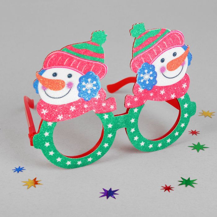 Карнавальные очки "Снеговичок"
