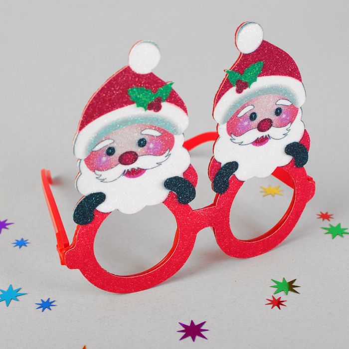 Карнавальные очки "Дед Мороз"