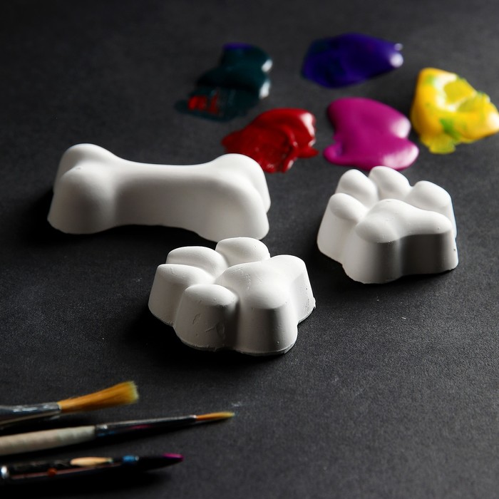 Набор под раскраску "Лапы и кость" 3шт