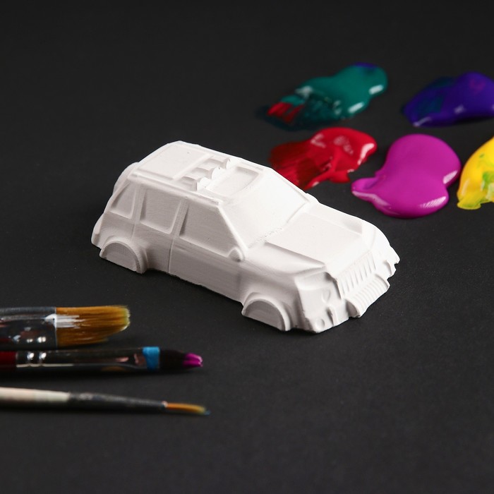 Фигурка под раскраску "Джип" 8.5х5 см