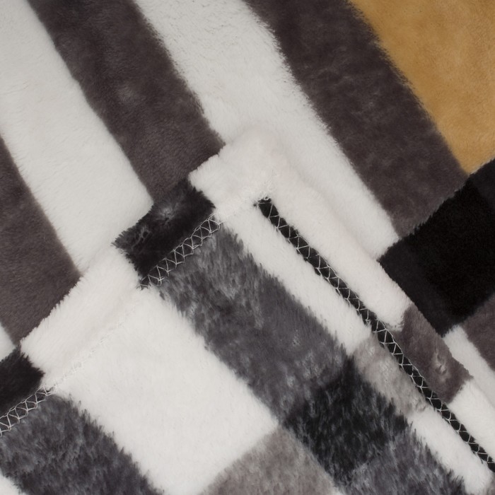 Плед ОРНАМЕНТ 180х200 см Шотландка, микрофибра 270 гр/м