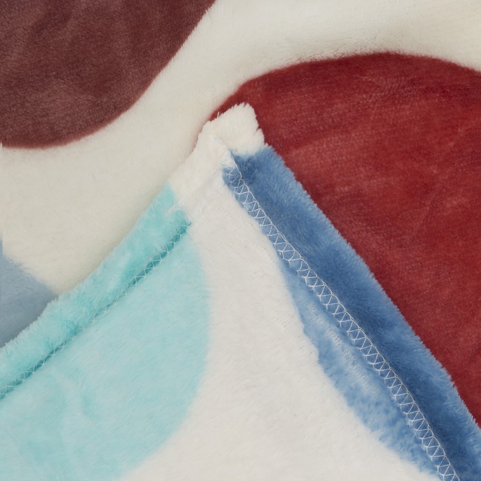 Плед ОРНАМЕНТ 180х200 см Гороховый светофор, микрофибра 270 гр/м