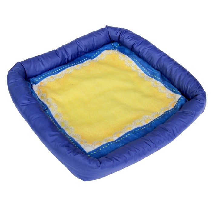 Лежанка с бортом "Кружева", 42 х 42 х 5 см