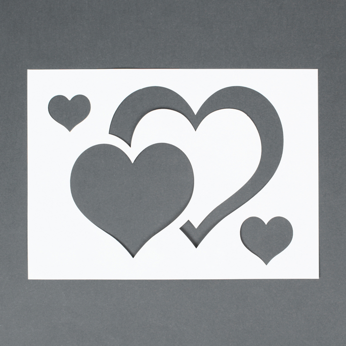 Трафареты для аэрографии на авто "I love you", набор 2 шт.