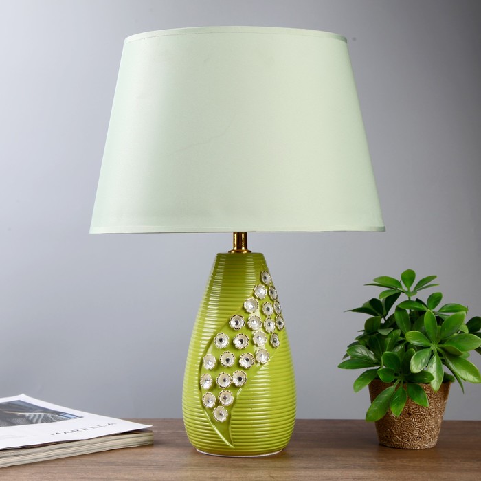 Лампа настольная "Аиша" зеленый 1x25W E14 25x25x37 см