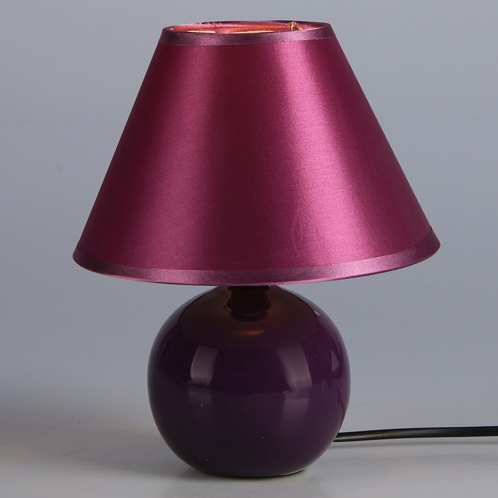 Лампа настольная "Шар" 1x40W E14 темно-фиолетовый 17x17x22 см