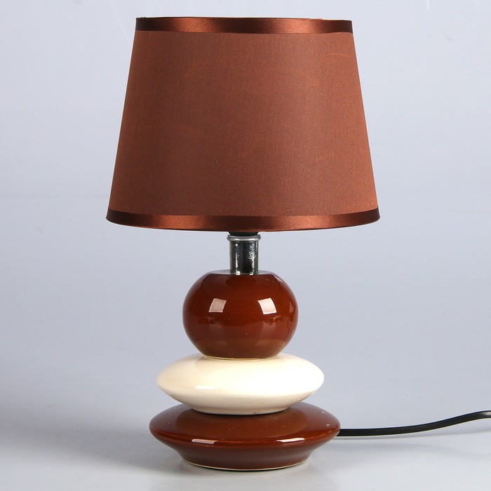 Лампа настольная "3 камня" коричневый 1x40W E14 18x18x28 см