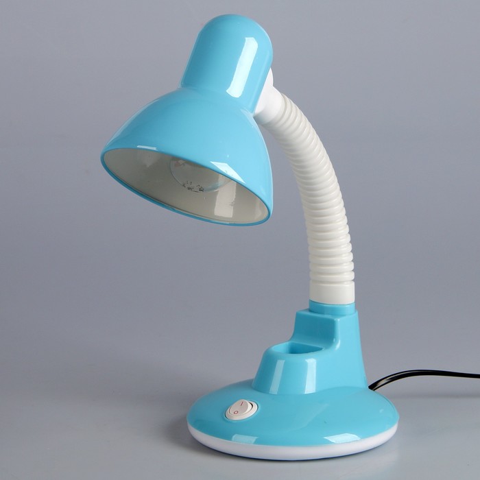 Лампа настольная Е27 с подставкой д/ ручек "Диана" синий 15x15x40 см