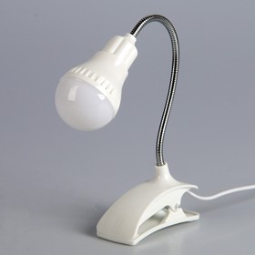 Лампа на прищепке 'Свет' белый 13LED 1,5W провод USB 4x9x31,5 см Ош